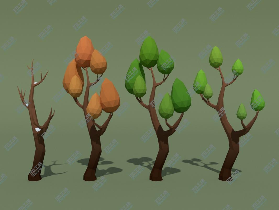 images/goods_img/20210319/LowPoly 140 Trees - 21 Bonus Items 3D model/2.jpg